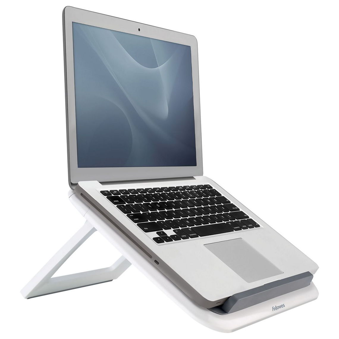 Fellowes® I-Spire Series™, Подставка для ноутбука до 17" с регулировкой высоты, белая/серая