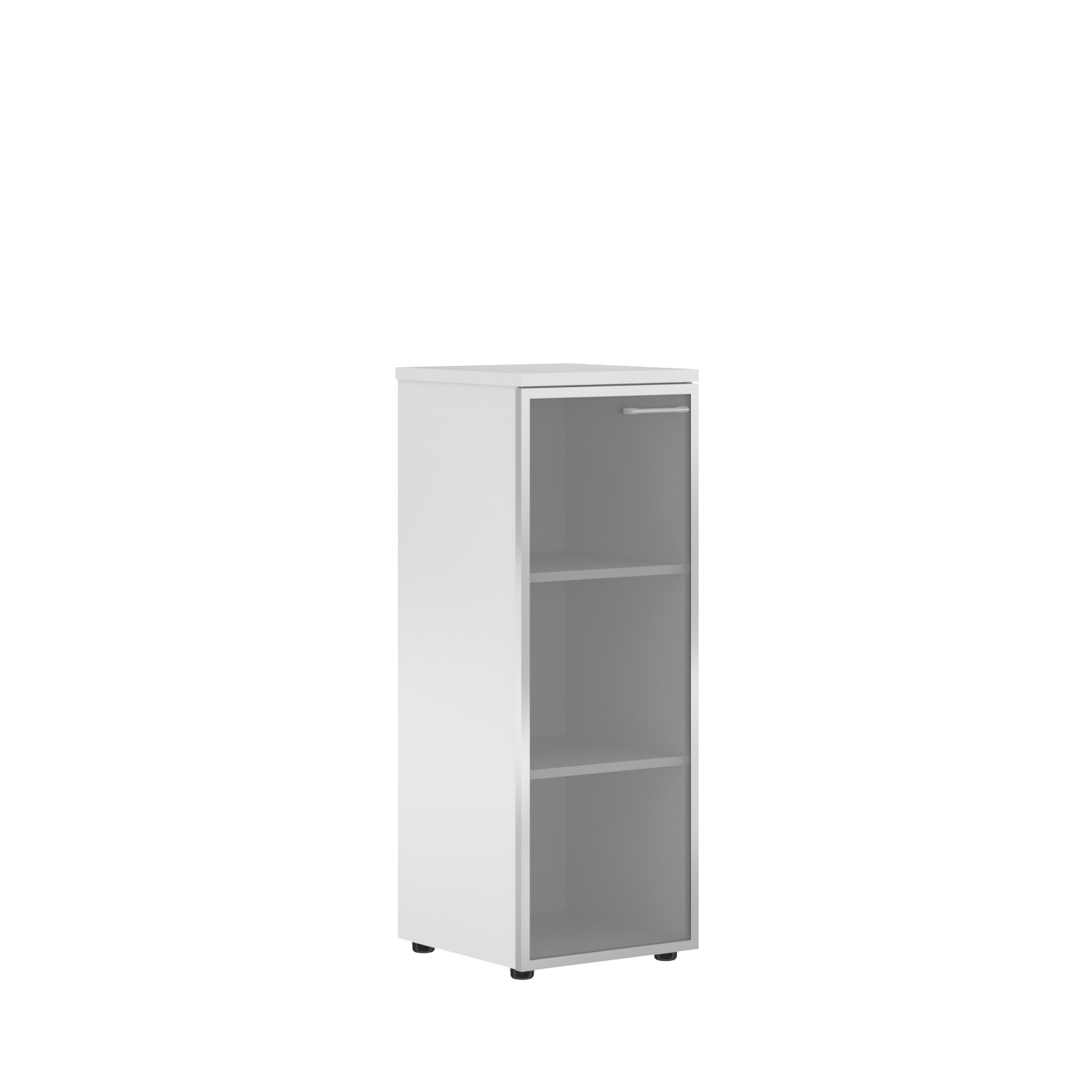 Шкаф колонка со стеклянной дверью в алюминиевой раме (L) и топом XTEN XMC 42.7(L)